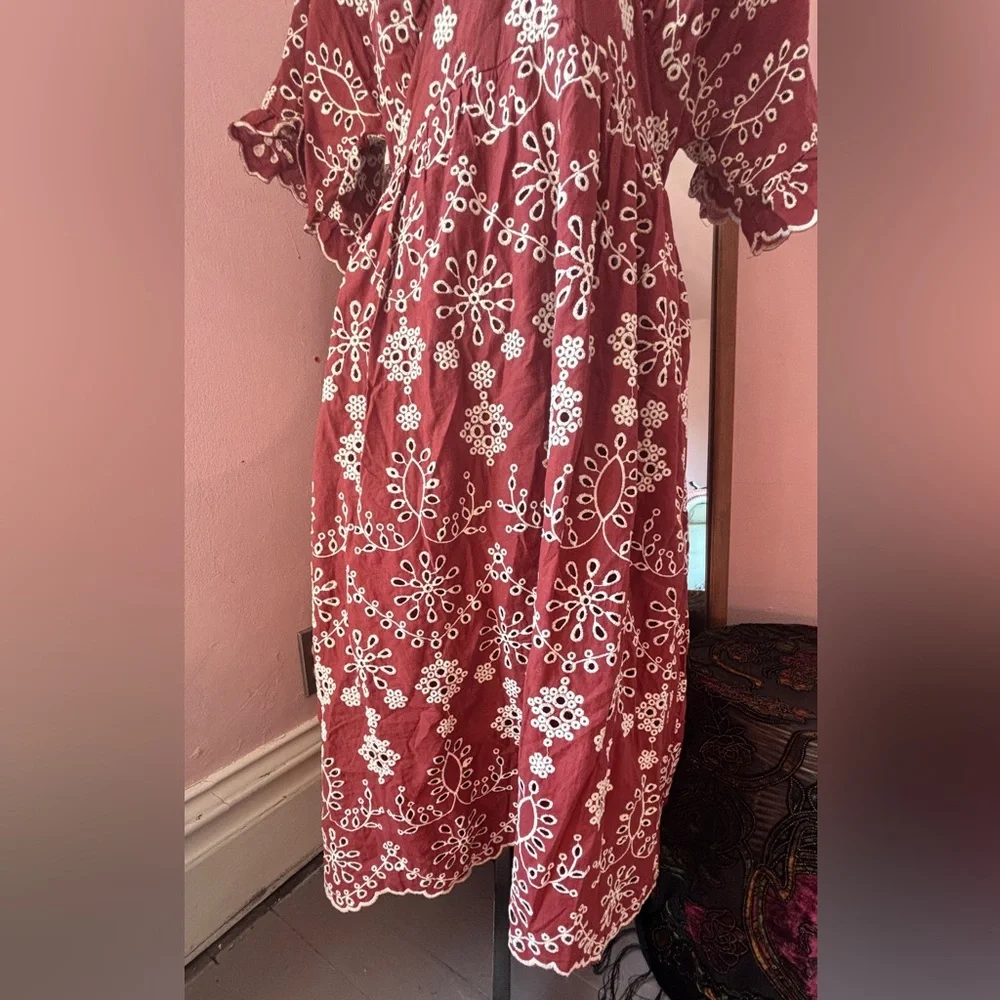 Floral Red Dress - Picture 3 of 7